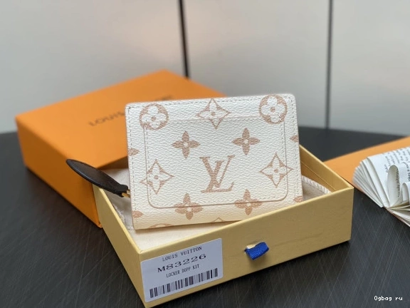 way LOUIS WALLET-11*8.5*3.5cm VUITTON milky 0713